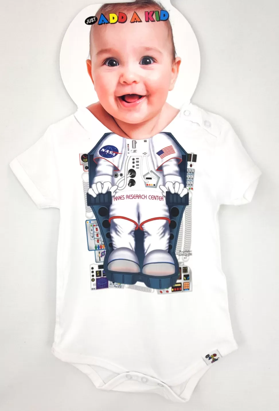 Best Sale NASA Gear Ames Research Center - Space Themed Baby Onesie - By Add-A-Kid