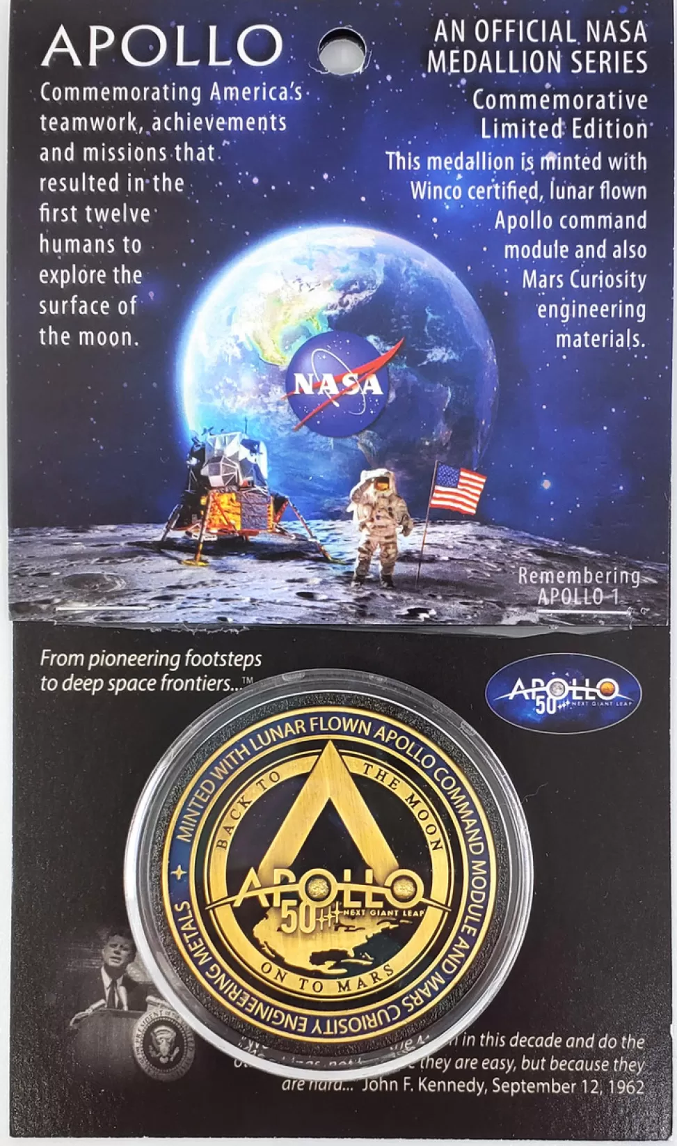 Best NASA Gear Apollo 15 Carded Medallion