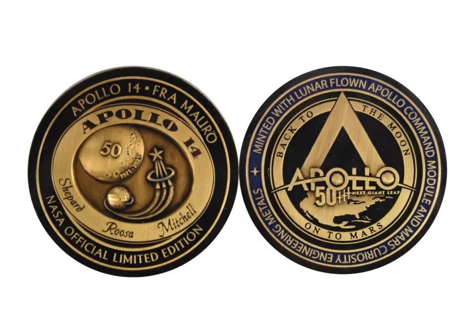 Online NASA Gear Apollo 14 50th Carded Medallion