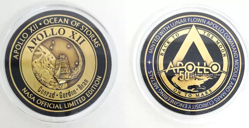 Outlet NASA Gear Apollo 12 50th Carded Medallion