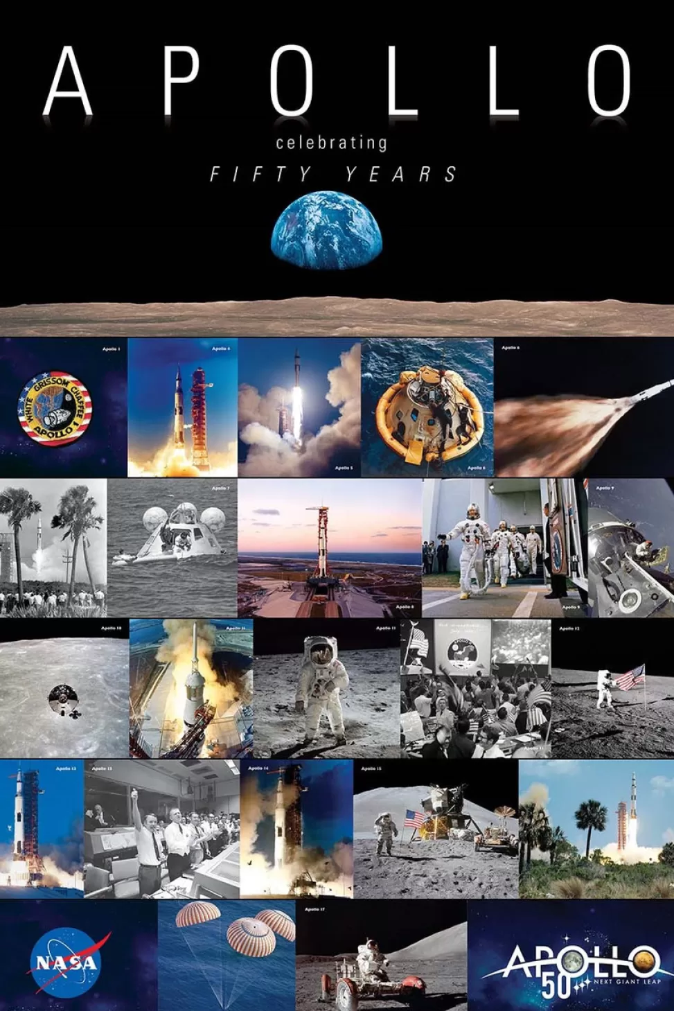 Shop NASA Gear Apollo 50th Poster H2259