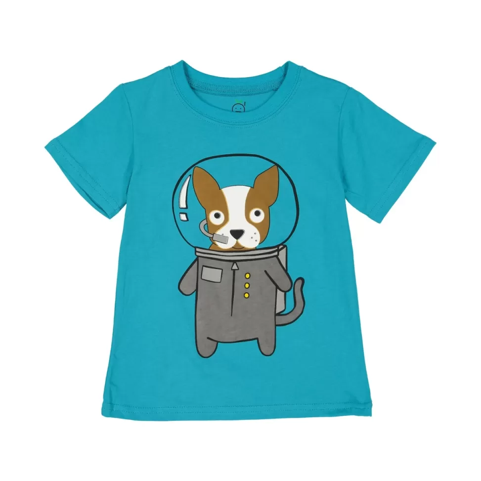 Store NASA Gear Astro Dog Tee Shirt by Doodle Pants