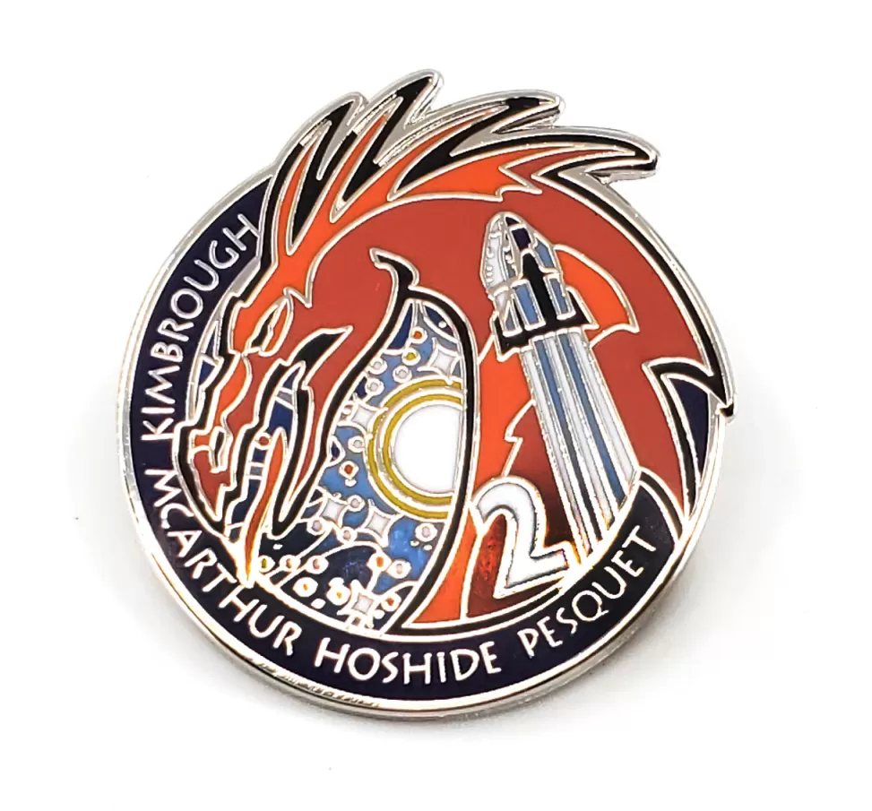 Online NASA Gear Crew 2 Mission Lapel Pin