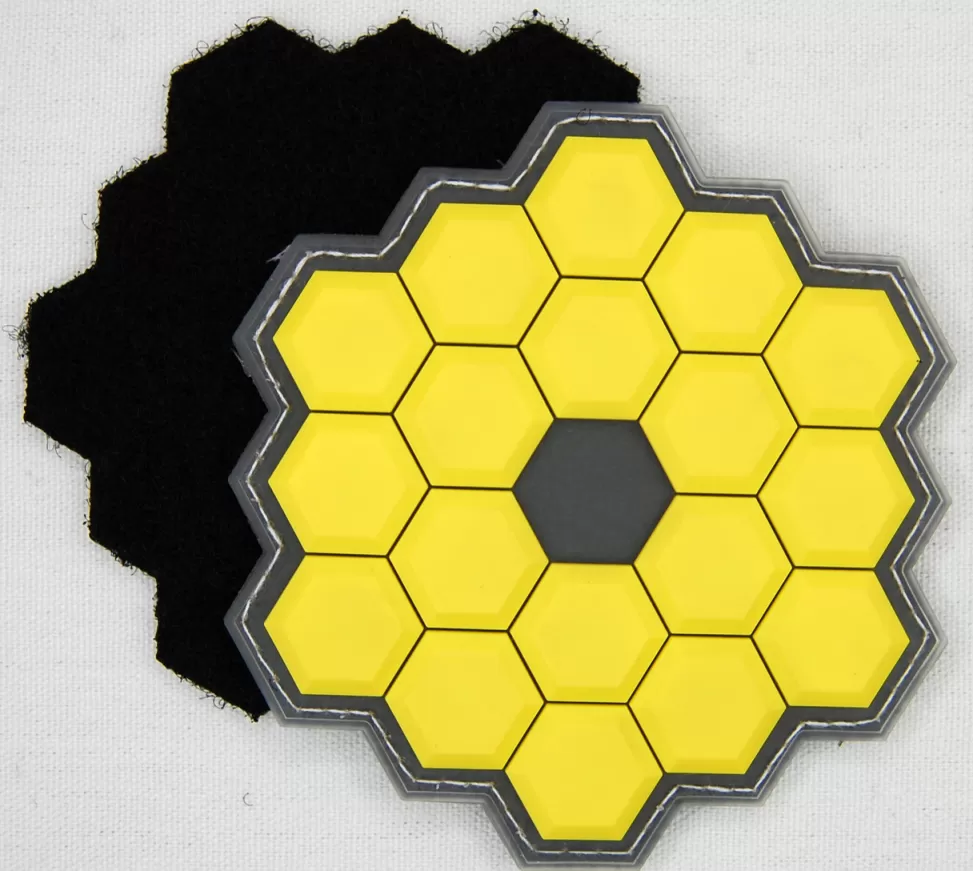 Hot NASA Gear James Webb Space Telescope (JWST) PVC Patch with Velcro Backing
