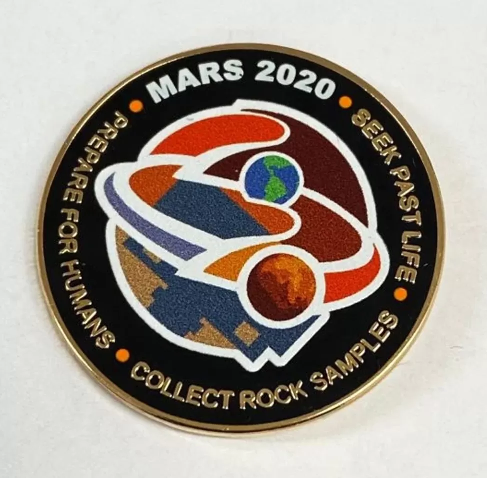 Hot NASA Gear MARS 2020 Round Pin