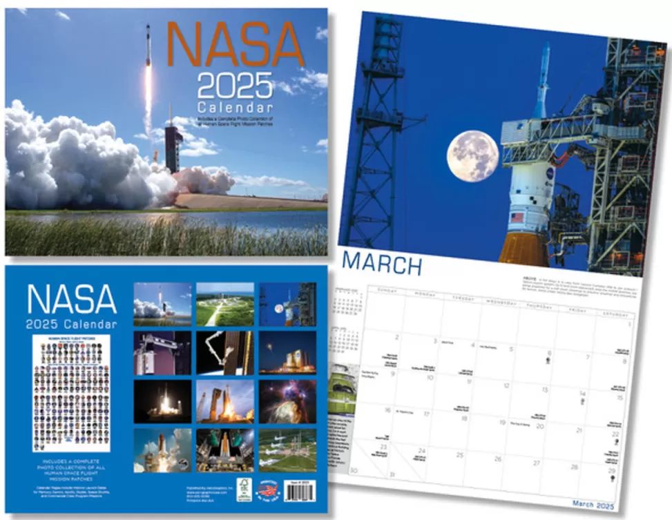 Cheap NASA Gear NASA 2025 Calendar