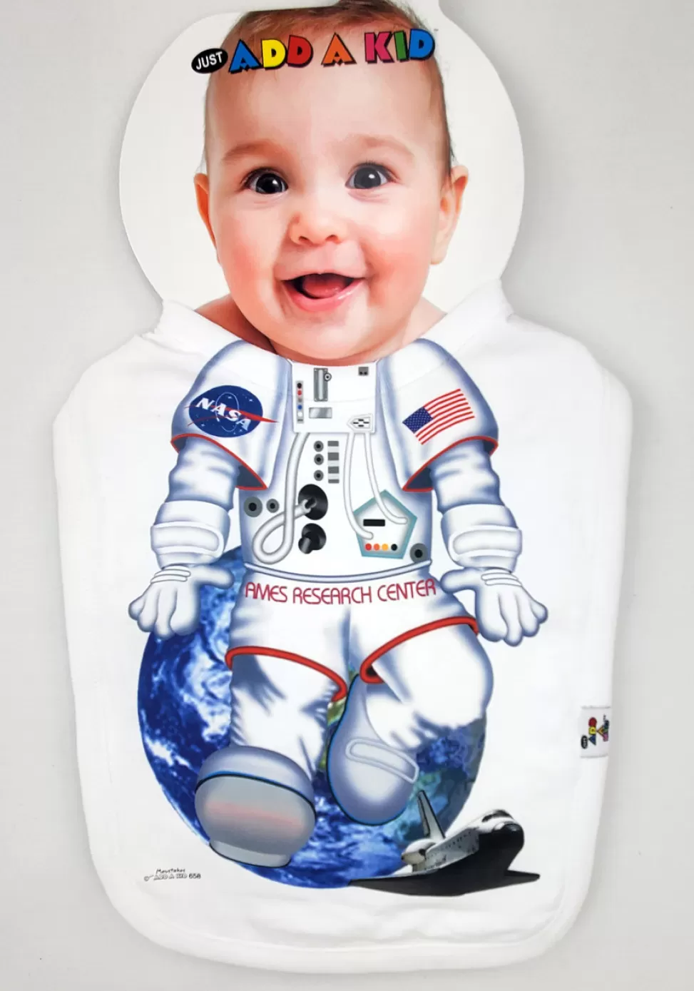Cheap NASA Gear NASA Ames Research Center - Space Themed Baby Bib by Add-A-Kid
