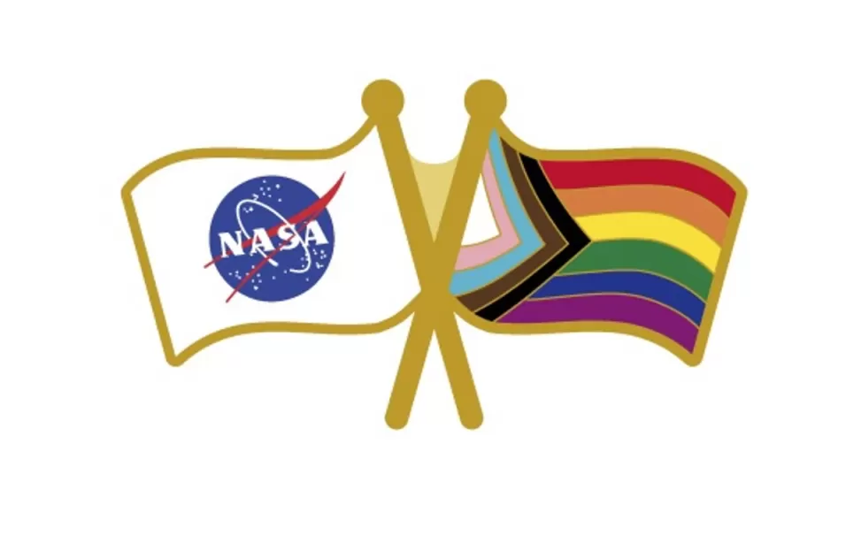 Cheap NASA Gear NASA & Pride Flag Pin