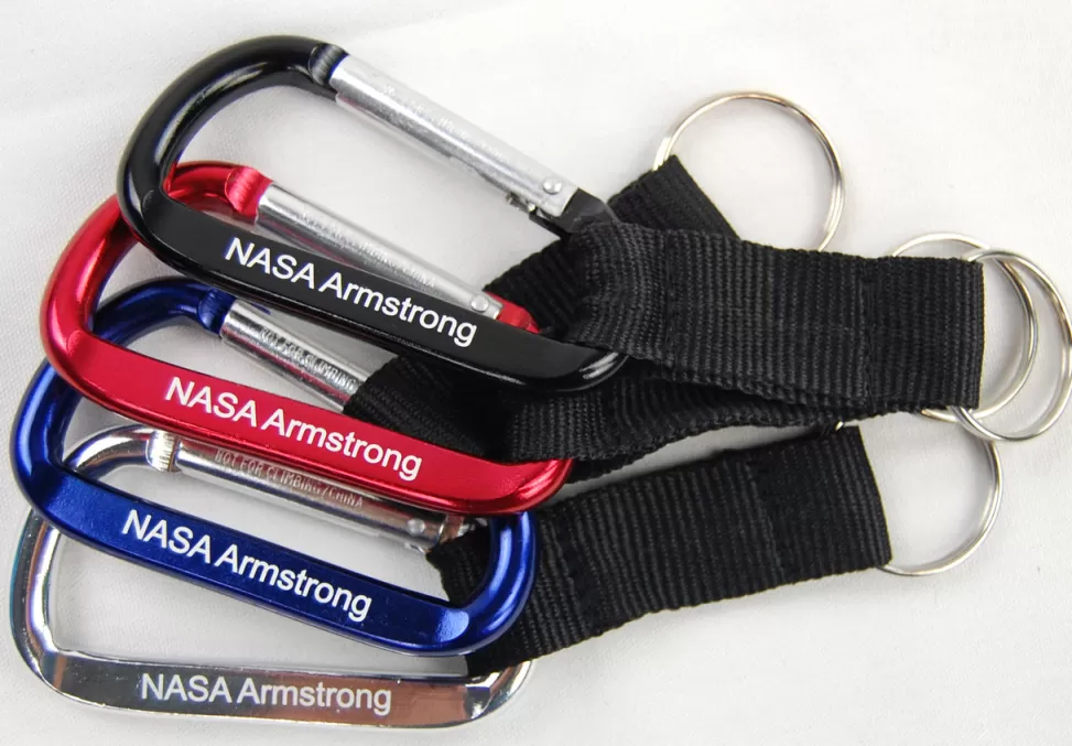 Cheap NASA Gear NASA Armstrong Flight Research Center Carabiner Keyring