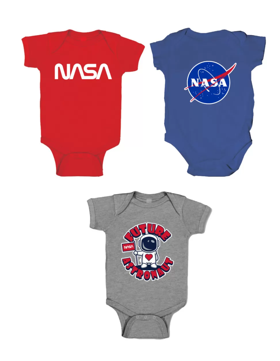 Fashion NASA Gear NASA Cotton Baby Bodysuits