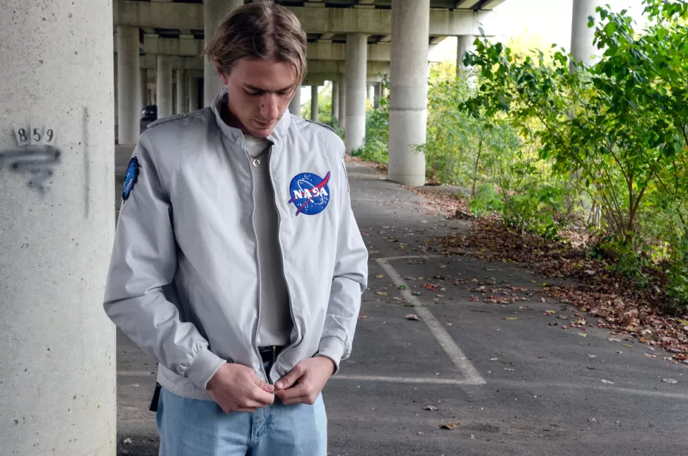 Fashion NASA Gear NASA Crew 1 Launch America On-Air Jacket - Mens