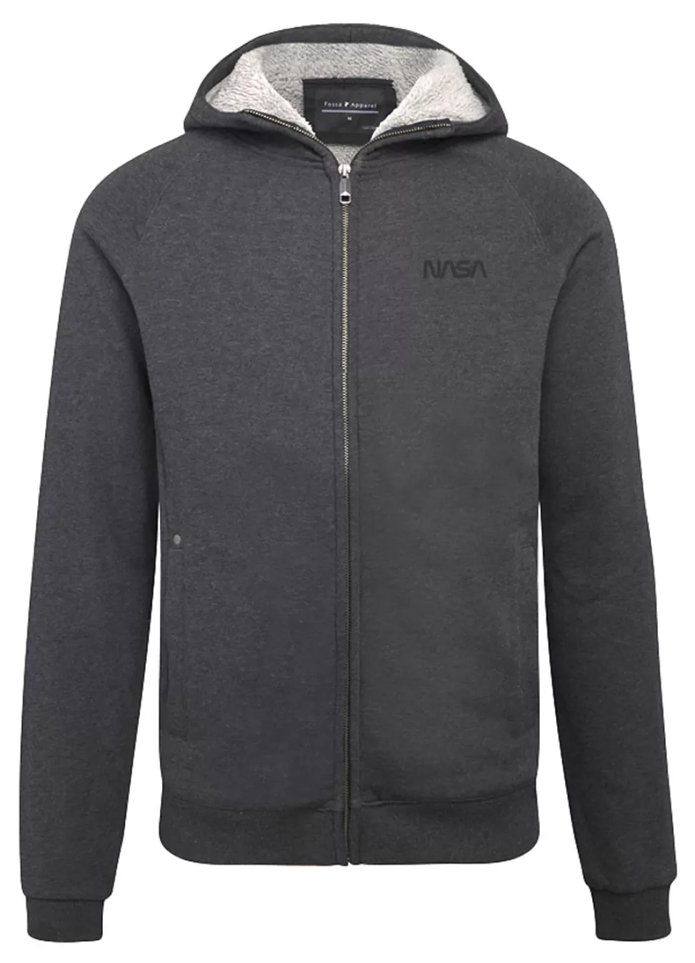 Best NASA Gear NASA Dual Logo - Nook Sherpa Zip Hoodie