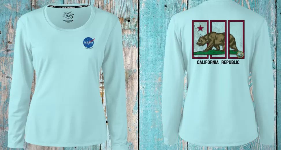Best NASA Gear NASA Logo Ames Research Center - Long Sleeve Performance Ladies Shirt