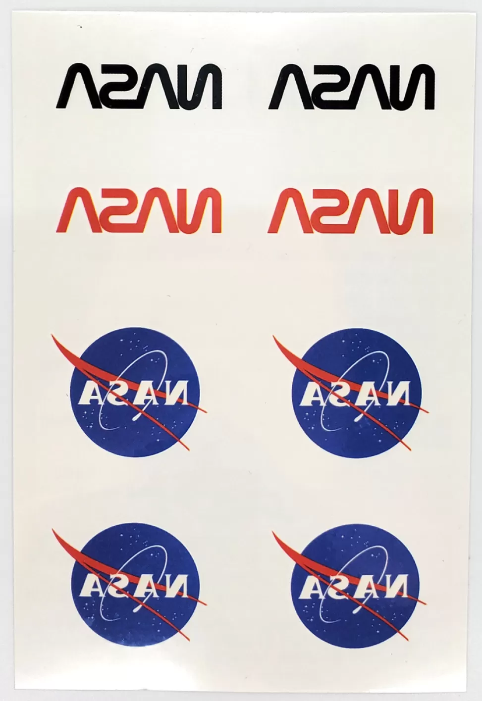 Cheap NASA Gear NASA Logo Temporary Tattoo Sheet