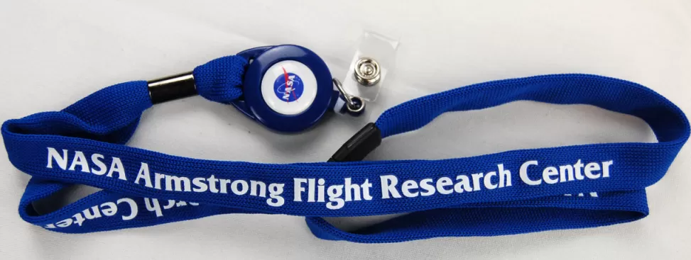 Outlet NASA Gear NASA Meatball Logo - Armstrong Flight Research Center Retractable Lanyard