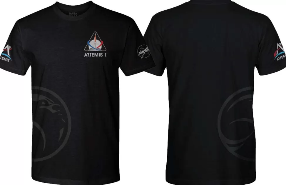 Hot NASA Gear NASA Meatball Logo - Artemis I (EM-1) Adult T-Shirt