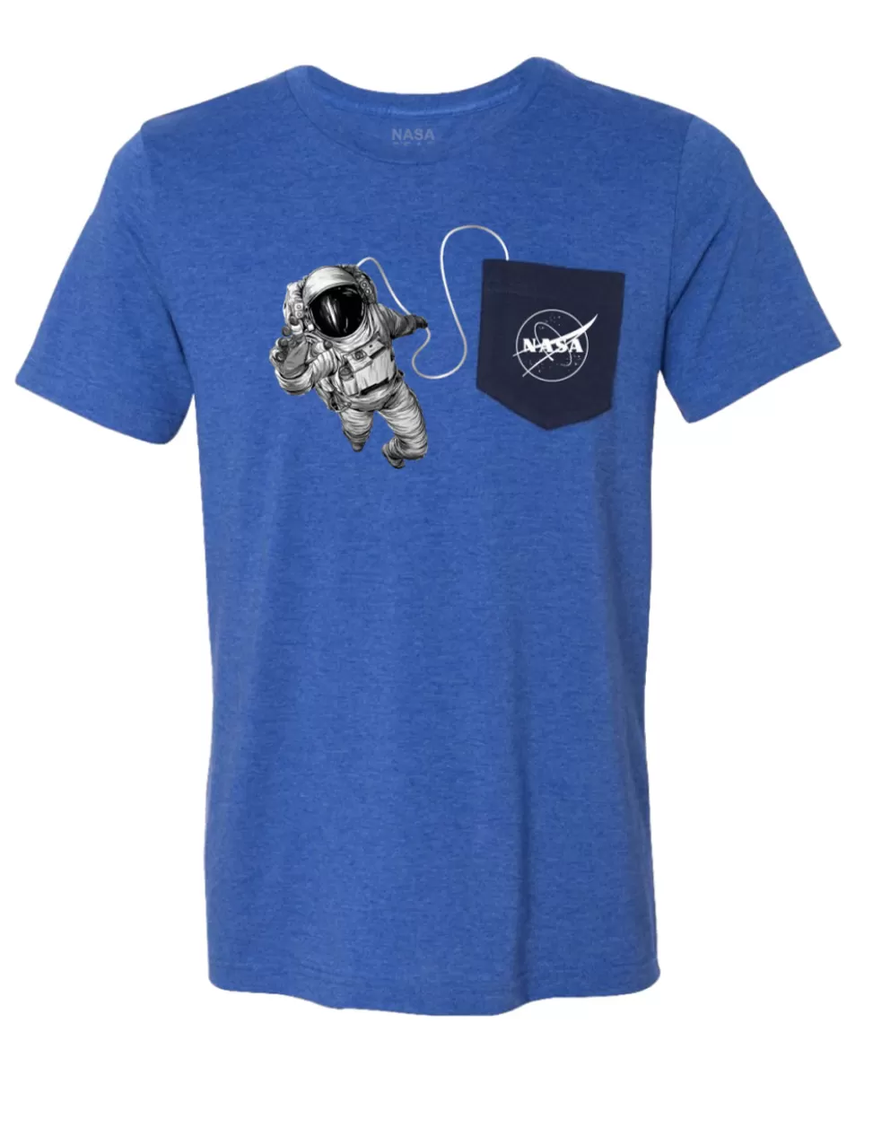 Cheap NASA Gear NASA Meatball Logo - Astronaut Pocket Adult T-Shirt