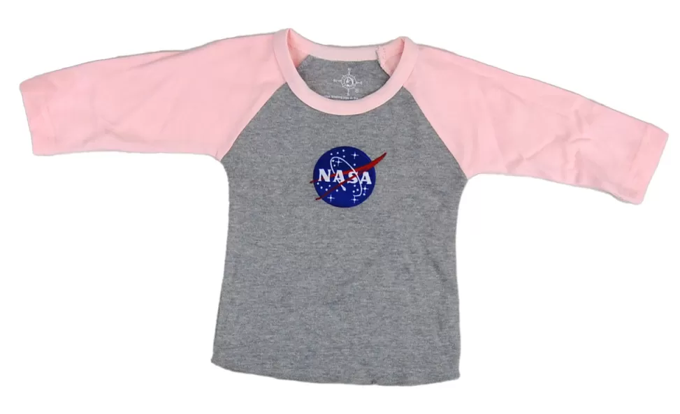 Online NASA Gear NASA Meatball Logo - Baseball Jersey - Baby Tee