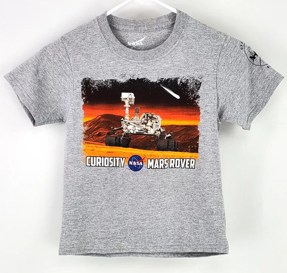 Store NASA Gear NASA Meatball Logo - Curiosity Mars Rover Youth Tee Shirt