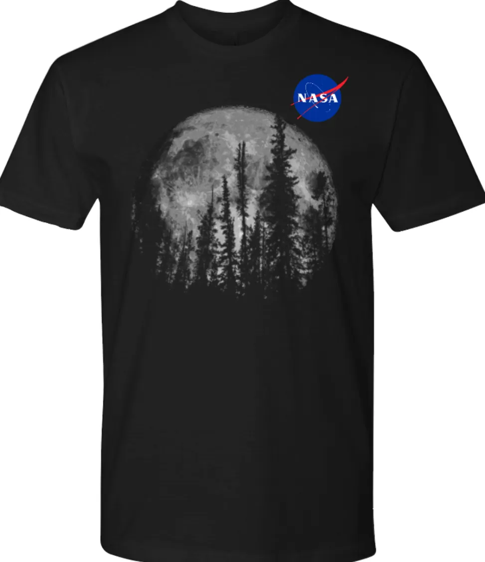 New NASA Gear NASA Meatball Logo - Forest Moon Adult T-Shirt