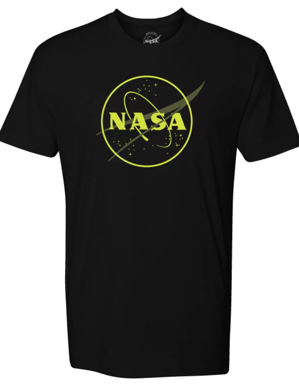Best Sale NASA Gear NASA Meatball Logo - Glow in the Dark Outline - Adult T-Shirt