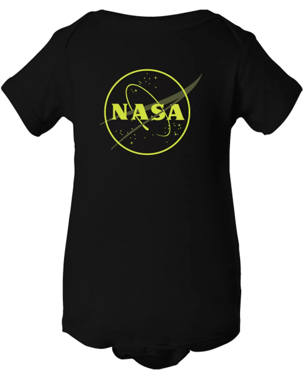 Best NASA Gear NASA Meatball Logo - Glow in the Dark Outline - Infant Onesie