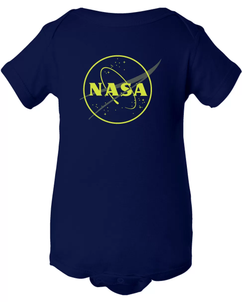 Best NASA Gear NASA Meatball Logo - Glow in the Dark Outline - Infant Onesie