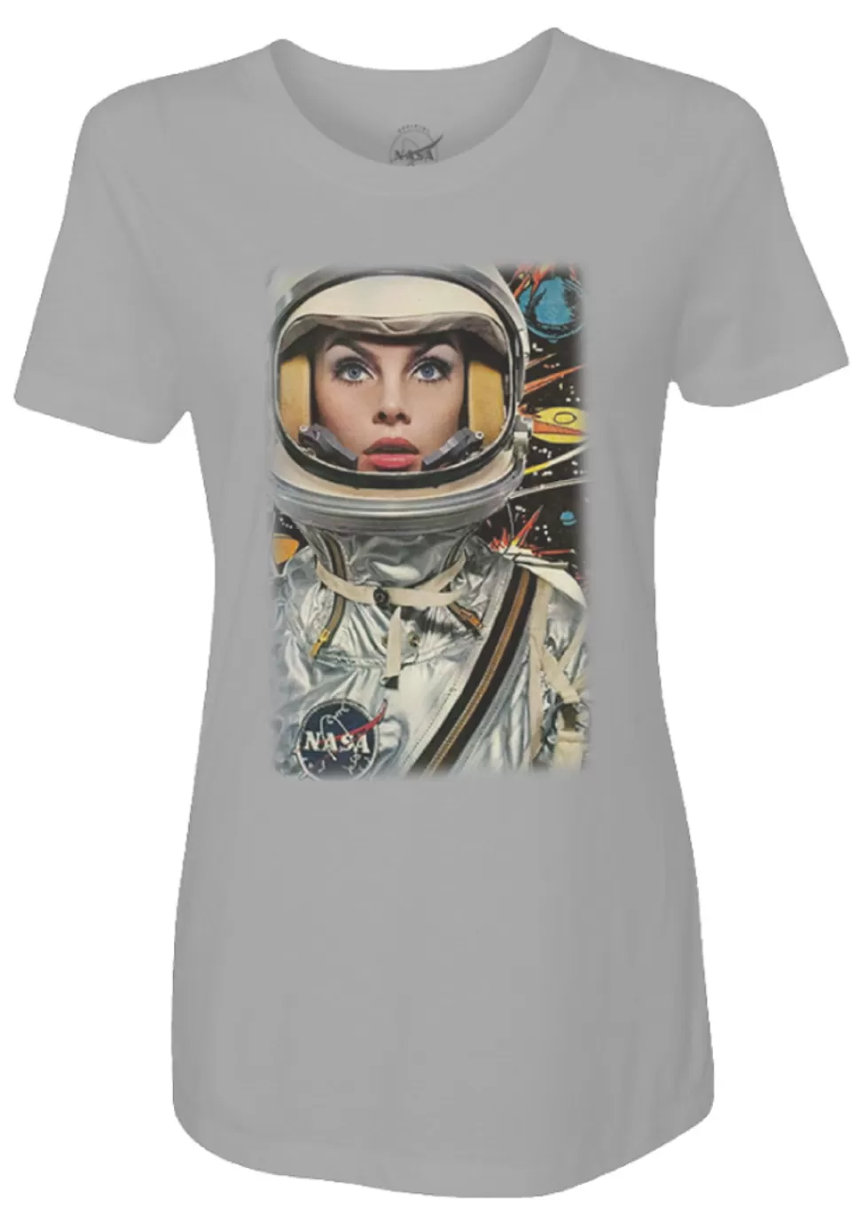 Fashion NASA Gear NASA Meatball Logo - Lady Astronaut Ladies T-Shirt