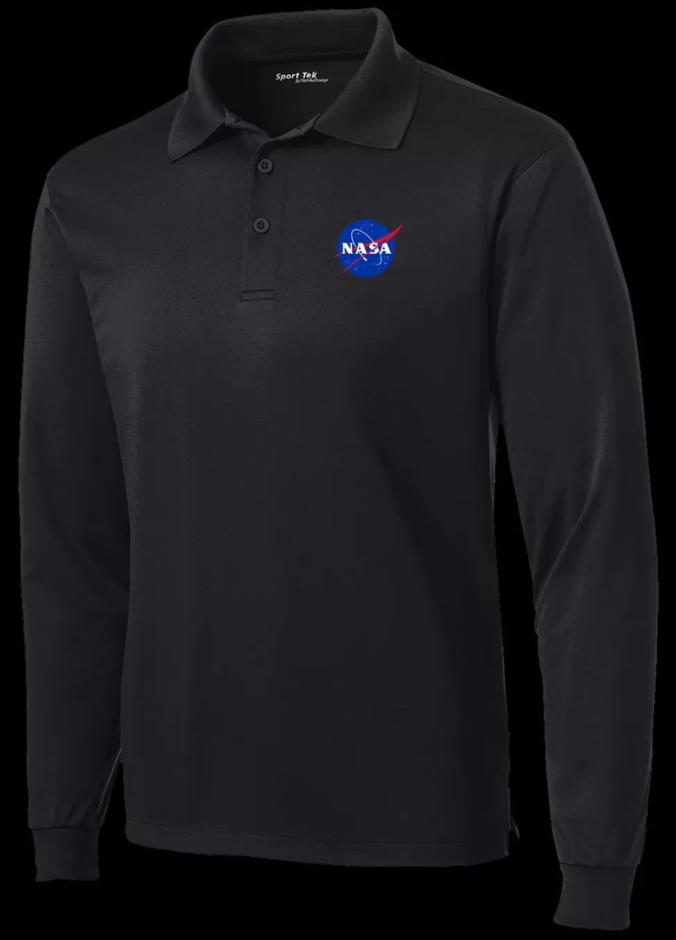 Online NASA Gear NASA Meatball Logo - Long Sleeve Polo