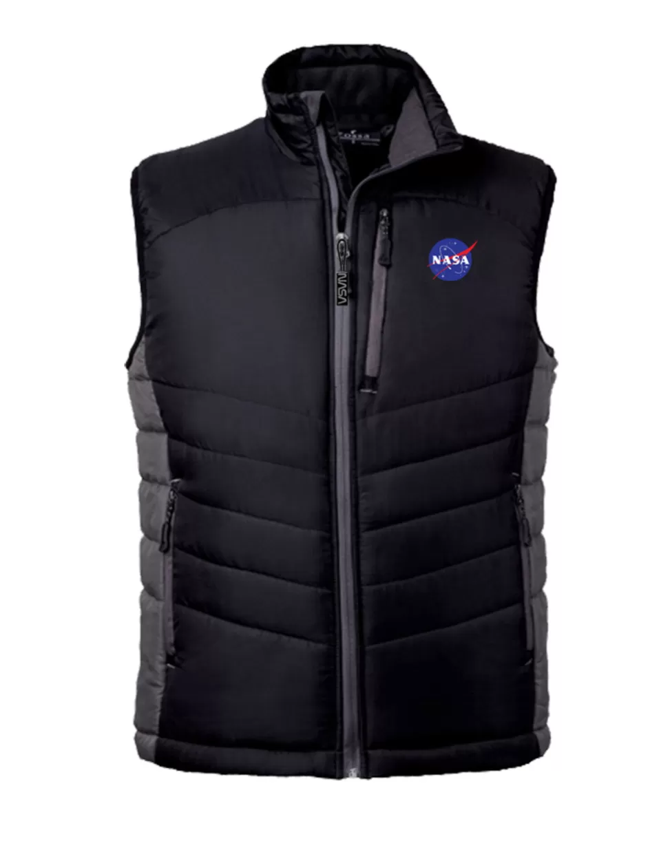 Clearance NASA Gear NASA Meatball Logo - Men's Cloud Puffer Vest