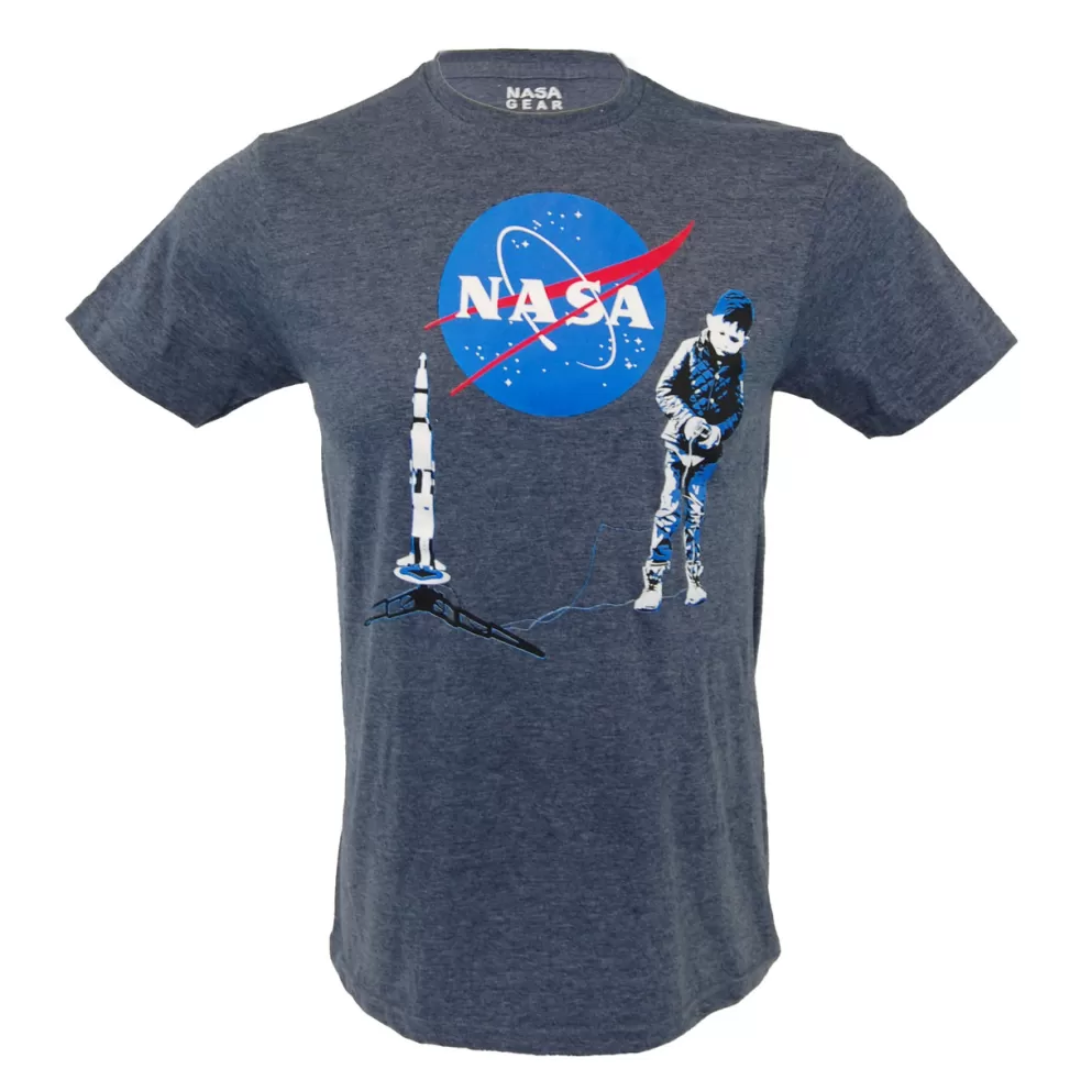 Discount NASA Gear NASA Meatball Logo - Model Rocket T-Shirt