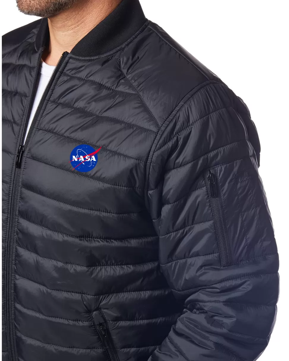 Hot NASA Gear NASA Meatball Logo - Paradox Polyloft Bomber Jacket