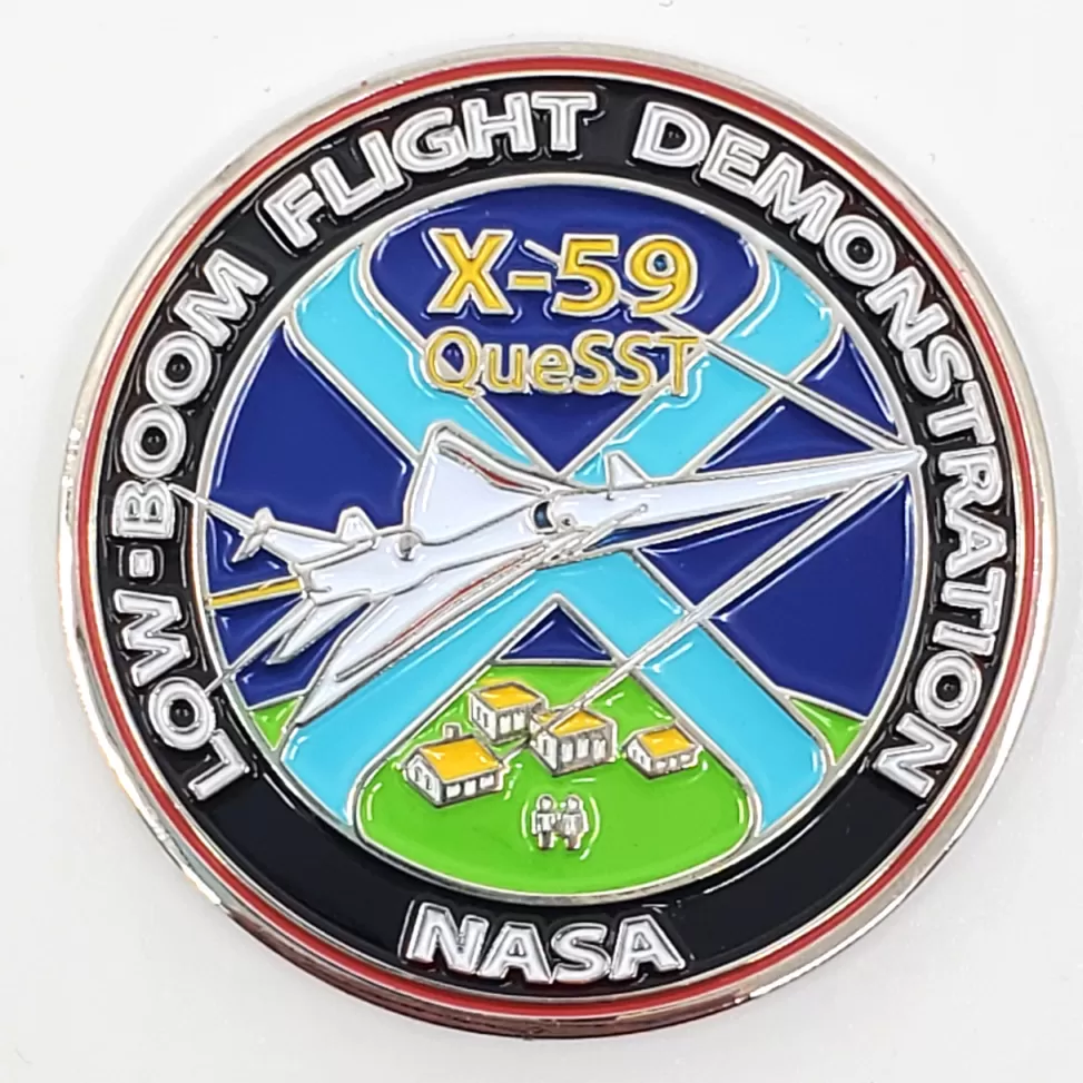 Flash Sale NASA Gear NASA Meatball Logo - X-59 QueSSt Medallion