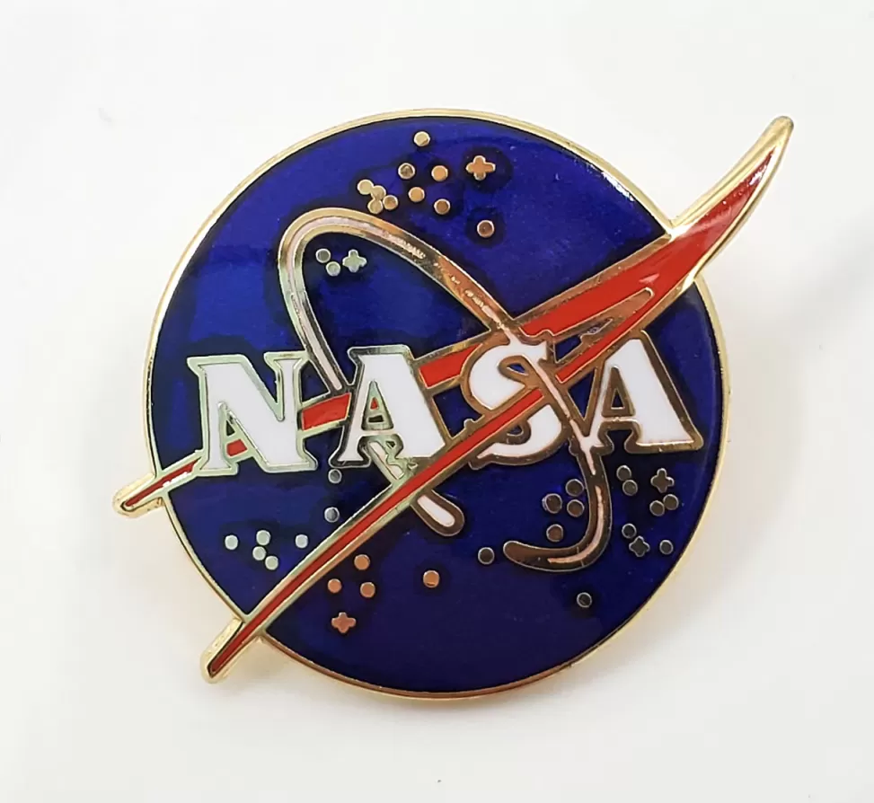 New NASA Gear NASA Meatball Logo Traditional Pin