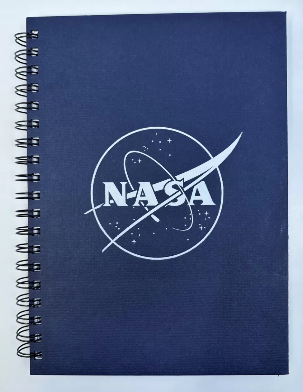 Best Sale NASA Gear NASA Meatball Outline - Recycled Spiral Journal - 10" x 7"