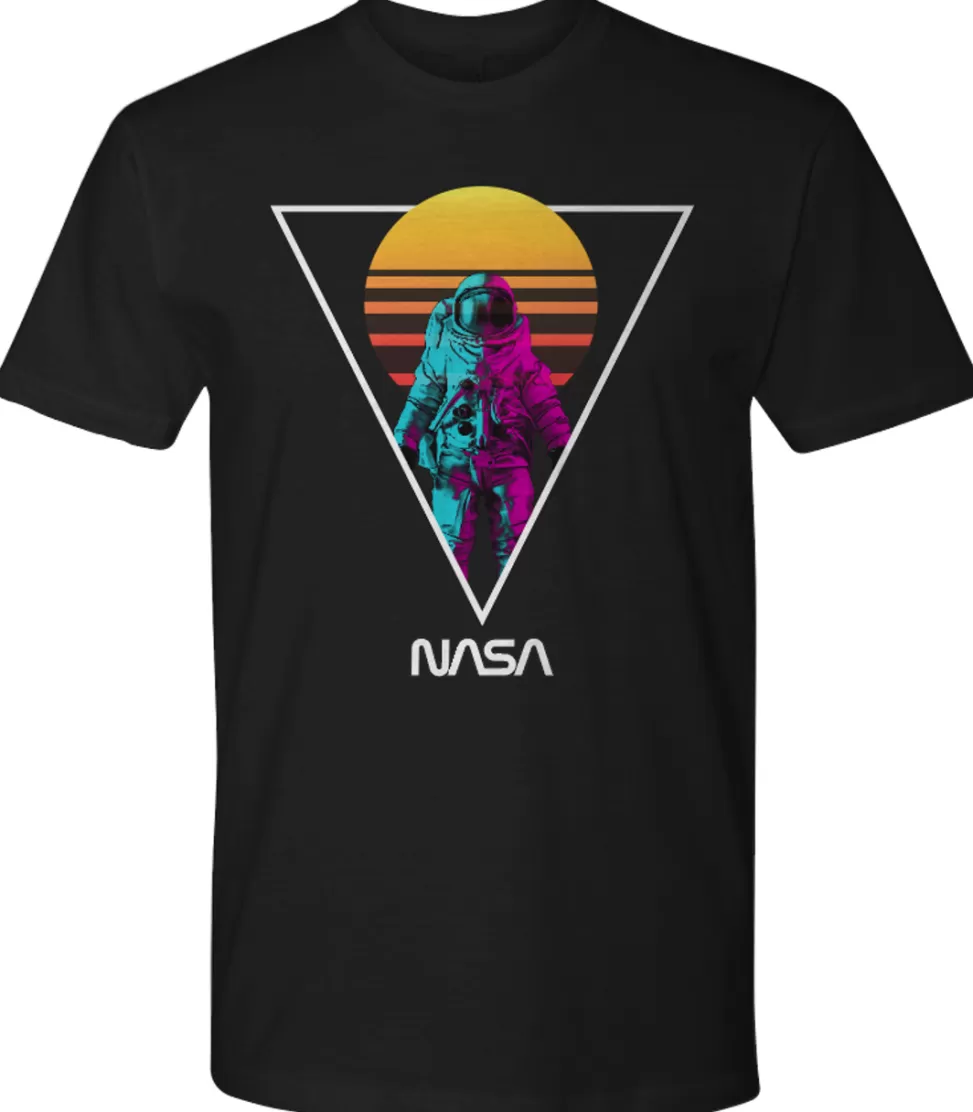 Hot NASA Gear NASA Retro Astronaut Adult T-Shirt