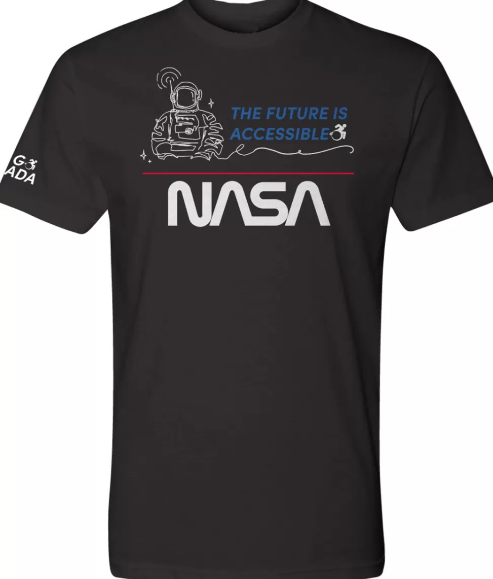 Best NASA Gear NASA Worm Logo - 2021 ADA T-Shirt