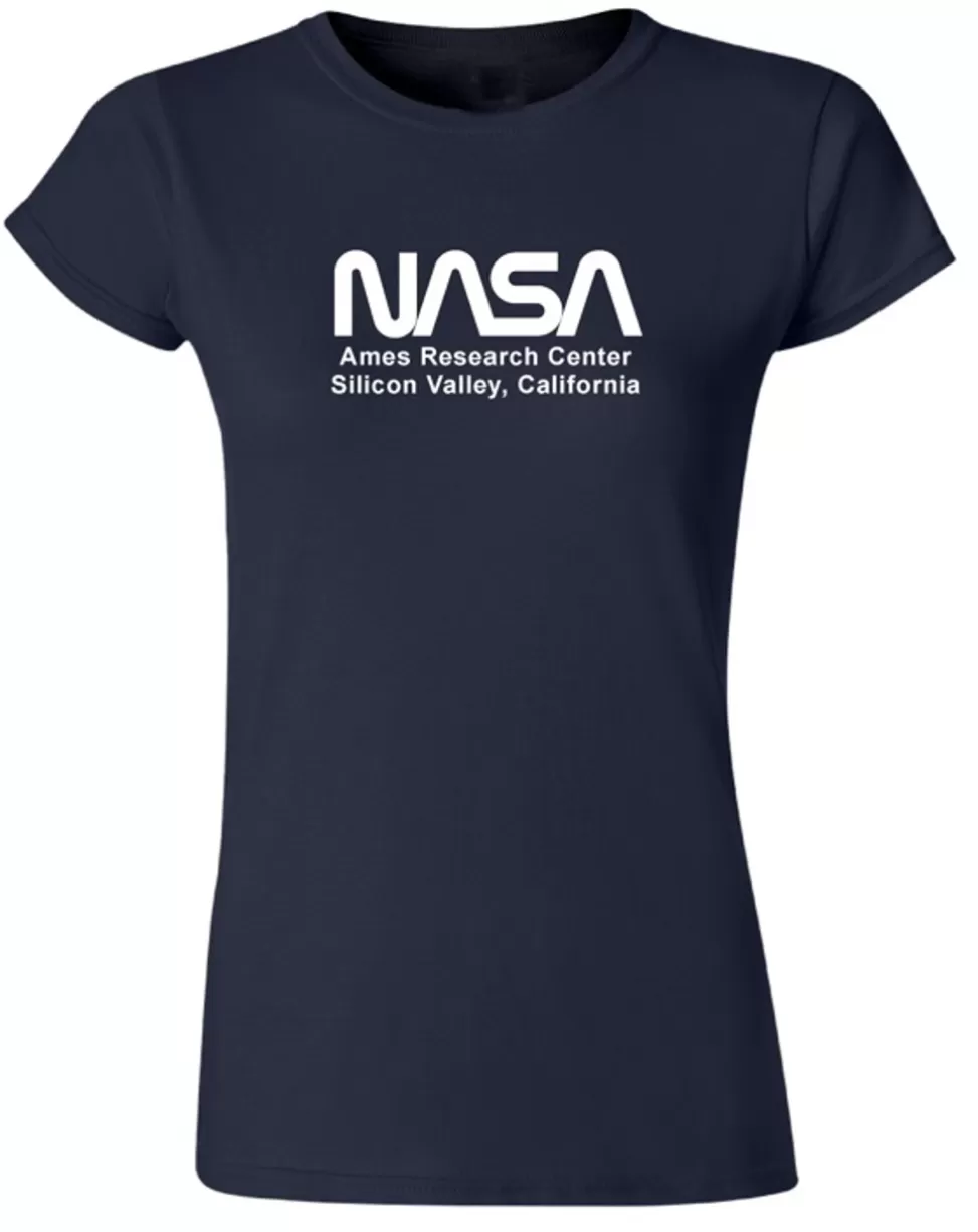Store NASA Gear NASA Worm Logo - Big Logo - Ames Research Center - Ladies T-Shirt