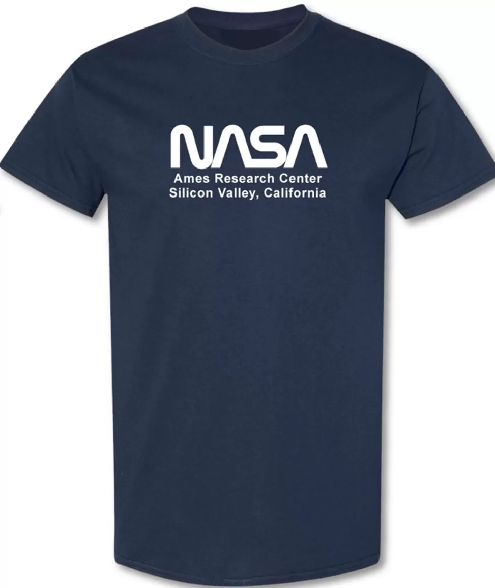 Clearance NASA Gear NASA Worm Logo - Big Logo - Ames Research Center - T-Shirt