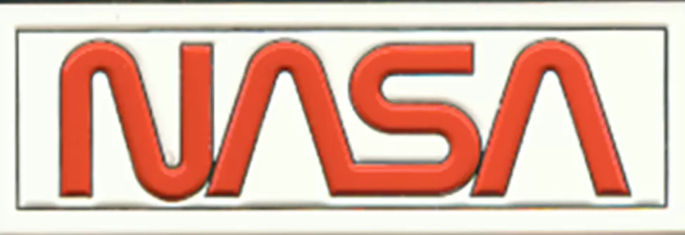 Sale NASA Gear NASA Worm Logo - Enameled Magnet