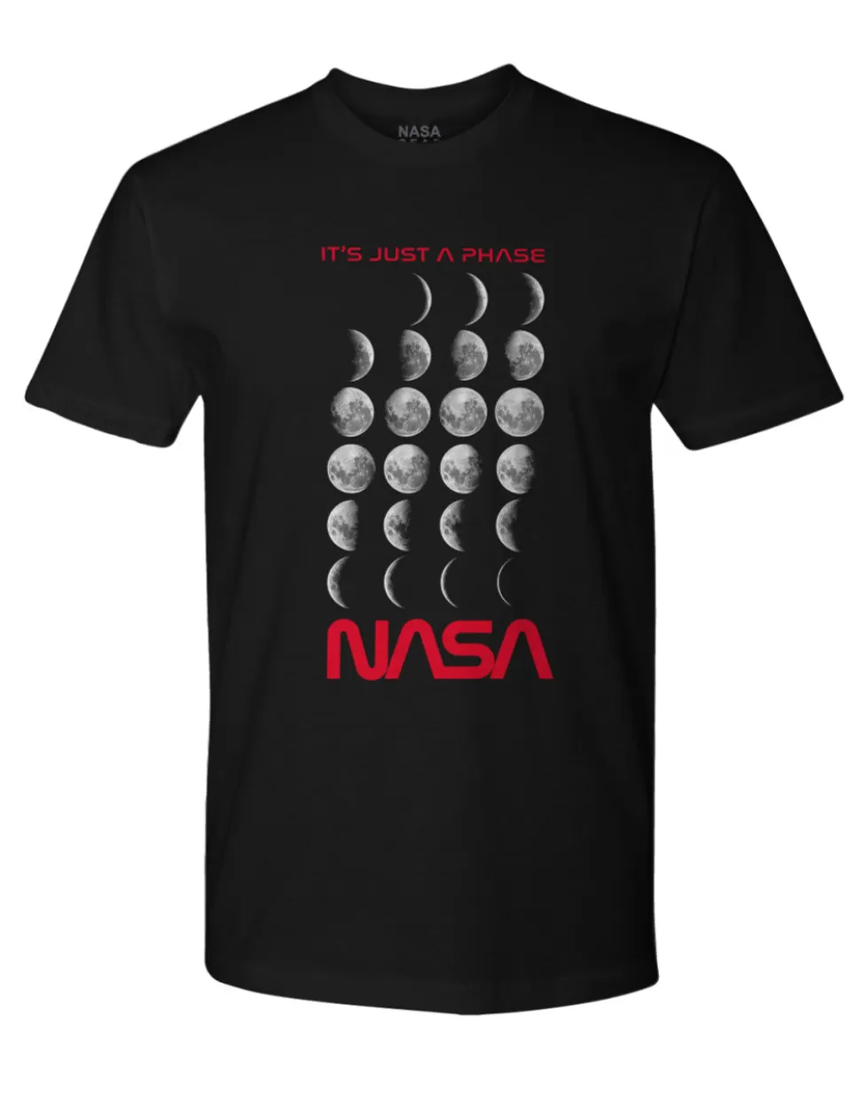 Best NASA Gear NASA Worm Logo - Just a Phase Adult T-Shirt