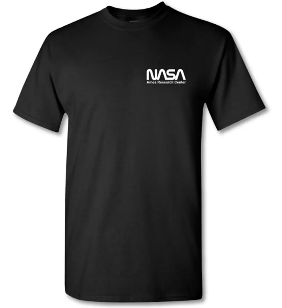 Clearance NASA Gear NASA Worm Logo - Small Logo - Ames Research Center - T-Shirt