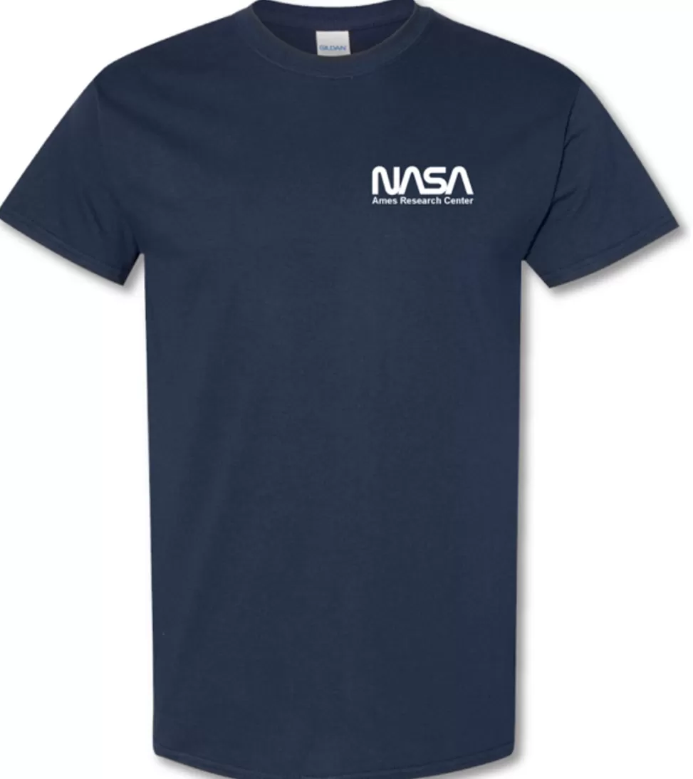 Clearance NASA Gear NASA Worm Logo - Small Logo - Ames Research Center - T-Shirt