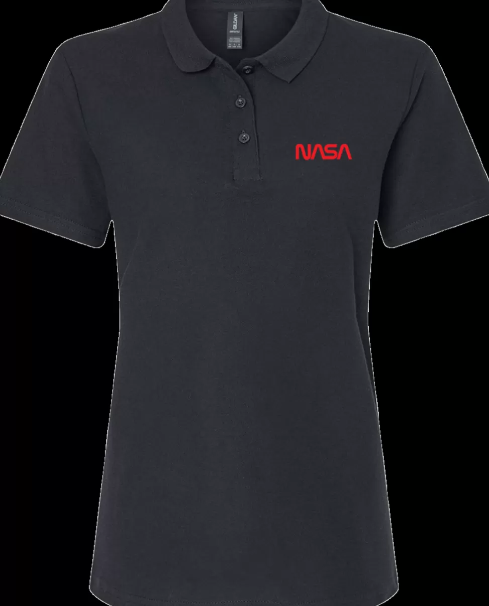 Sale NASA Gear NASA Worm Logo - Soft Style Polo (Ladies)