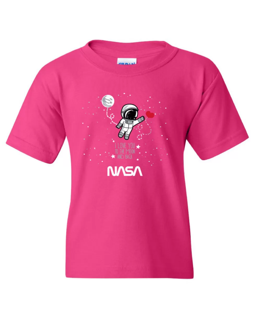 Best NASA Gear NASA Worm Logo - To The Moon and Back (Youth) T-Shirt