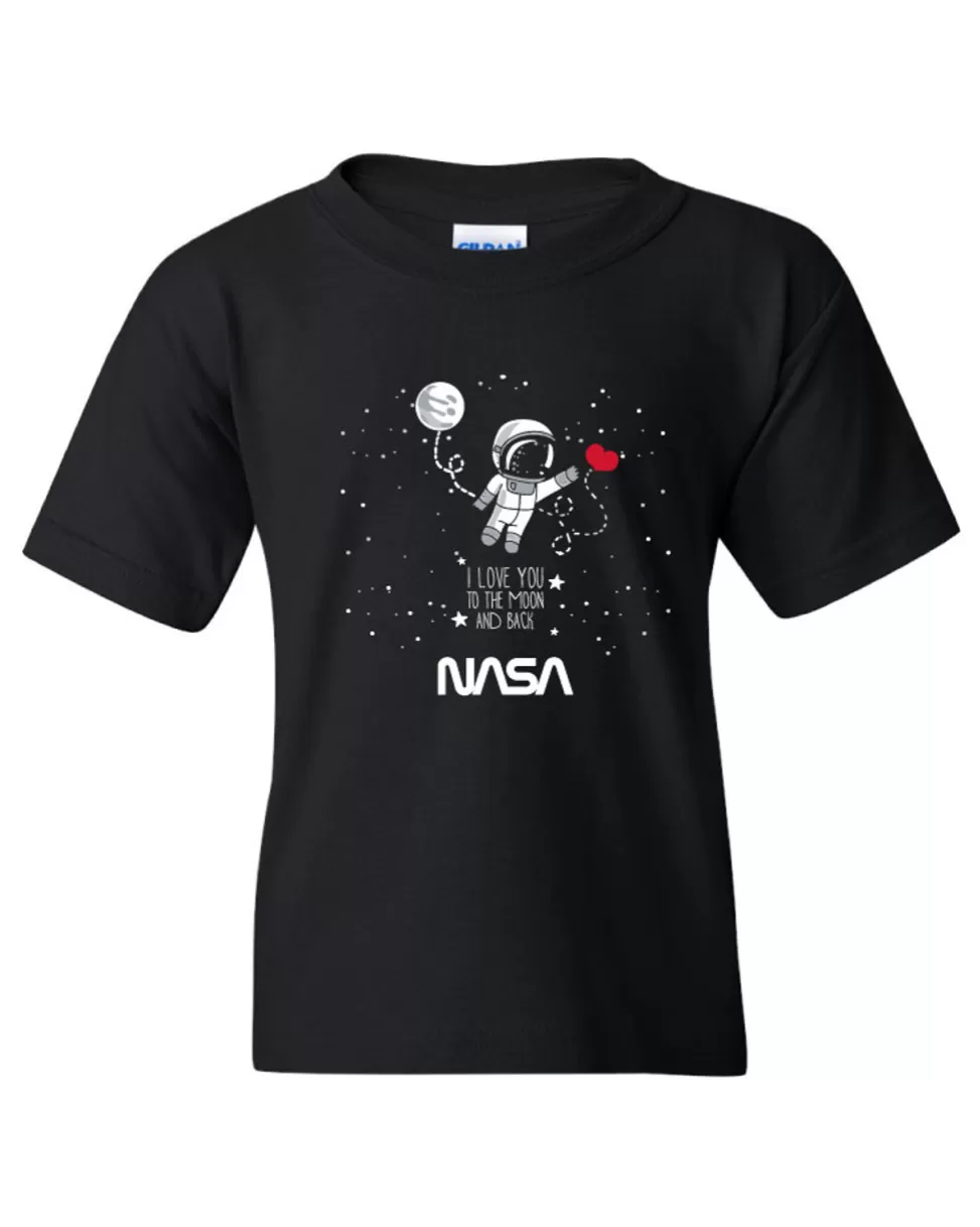 Best NASA Gear NASA Worm Logo - To The Moon and Back (Youth) T-Shirt