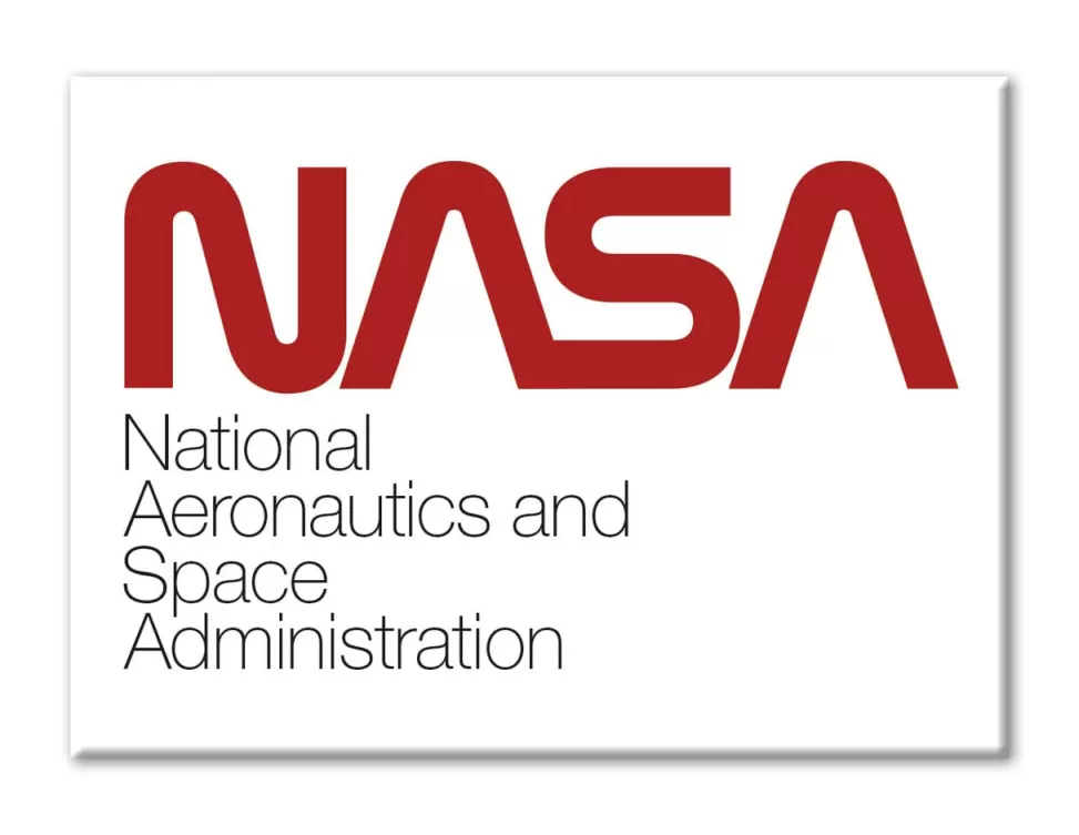 Discount NASA Gear NASA Worm Logo Magnet with Text