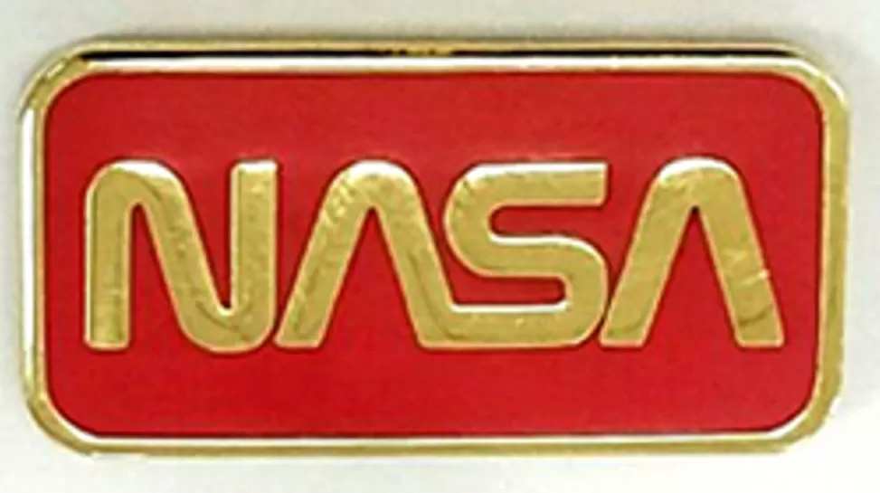 Sale NASA Gear NASA Worm Logo Magnetic Pin