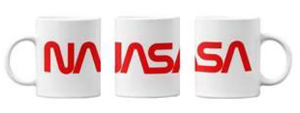 Hot NASA Gear NASA Worm Logo Wrap Around 12oz Mug