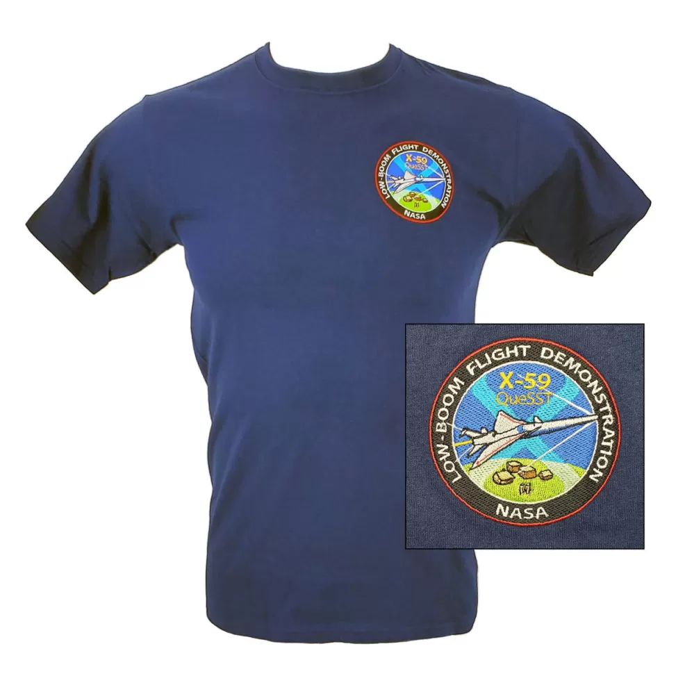 Store NASA Gear NASA X-59 Quesst Embroidered T-Shirt